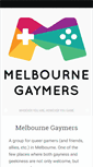 Mobile Screenshot of melbournegaymers.org